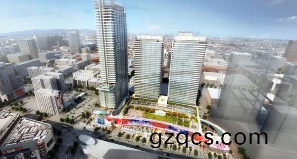 三(san)思3500平方(fang)米戶外LED屏在美國(guo)西岸再造(zao)一箇(ge)“時